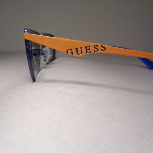 Guess X J BALVIN GU8208 Shiny Orange Smoke New Women\'s Sunglasses